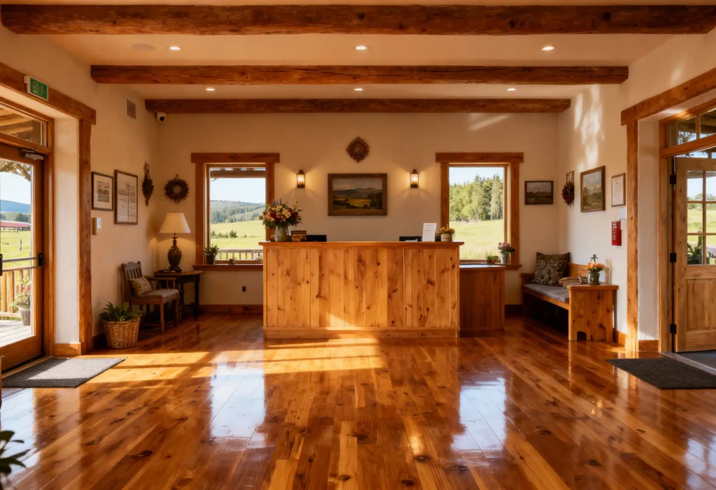 freepik tidy rural reception area warm natural light polished wooden floors welcoming decor high sharp detail square 0039 freepik tidy rural reception area warm natural light polished wooden floors welcoming decor high sharp detail square 0039